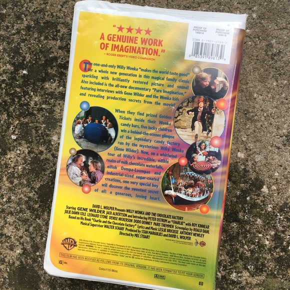 Willy Wonka and the Chocolate Factory VHS - Picture 5 of 7